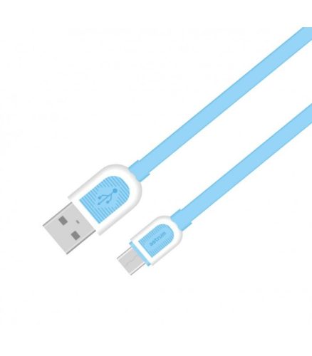 Astrum UD360 1M USB - micro USB bliszteres slim adatkábel kék