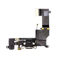   Apple iPhone 5S fekete töltőcsatlakozó, jack csatlakozóval és mikrofonnal