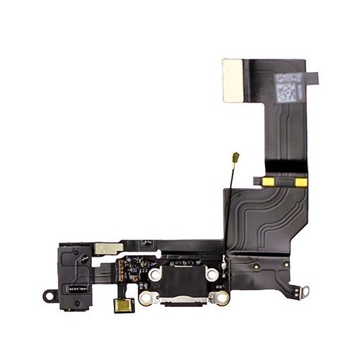Apple iPhone 5S fekete töltőcsatlakozó, jack csatlakozóval és mikrofonnal