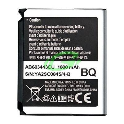 Samsung AB603443CU gyári bontott új állapotú akkumulátor Li-Ion 1000mAh (S5230)