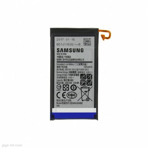 Samsung EB-BA320ABE gyári akkumulátor Li-Ion 2350mAh (Galaxy A3 (2017))