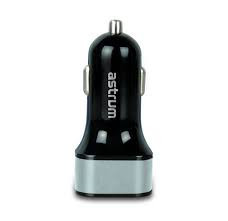 Astrum CC340 (új verzió) ezüst autós töltő 4.8A 2USB 24W