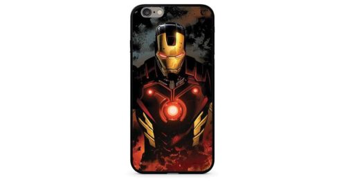 Marvel prémium szilikon tok edzett üveg hátlappal - Iron Man 023 Samsung G960 Galaxy S9 (MPCIMAN7813)