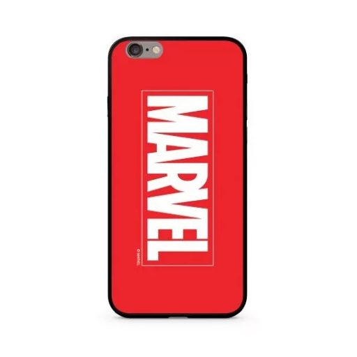 Marvel prémium szilikon tok edzett üveg hátlappal - Marvel 005 Samsung G950 Galaxy S8 piros (MPCMV2213)