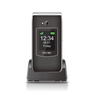   Beafon SL645 kártyafüggetlen kinyitható mobiltelefon SOS gombbal, dokkolóval, fekete