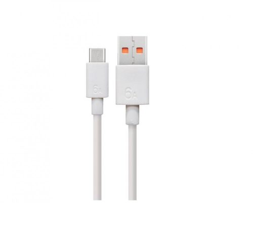 Huawei fehér gyári USB - Type-C gyorstöltő adatkábel 1m 6A (LX04072043) (04072043)