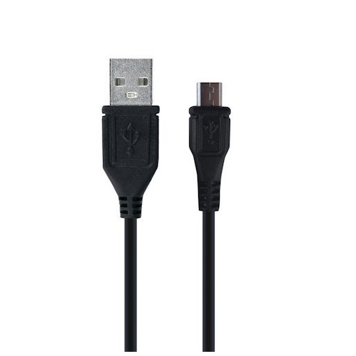 Raven Design USB-A  - micro USB fekete adatkábel 1.2m, 2.4A