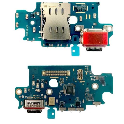 Samsung S926 Galaxy S24 Plus (2024) fekete töltőcsatlakozó panel