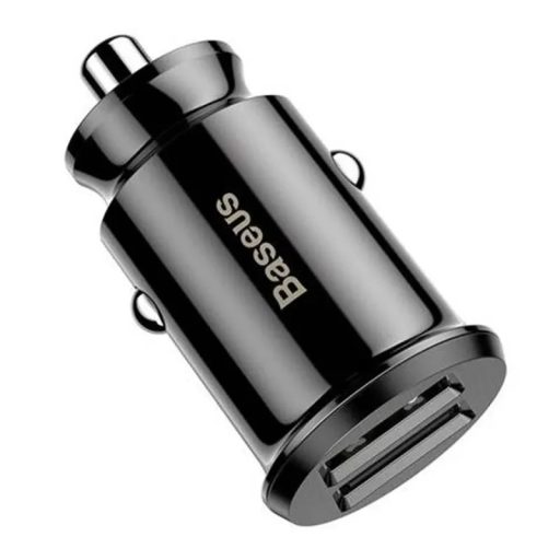 Baseus Grain 2x USB 5V 3.1A autós töltő (fekete)