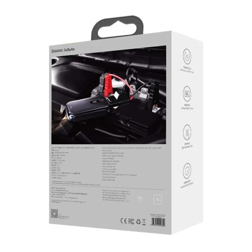 Baseus Super Energy Autó Jump Starter, 12000mAh, 1000A, USB (fekete)