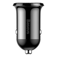 Baseus Grain Pro 2x USB 4.8A autós töltő (fekete)
