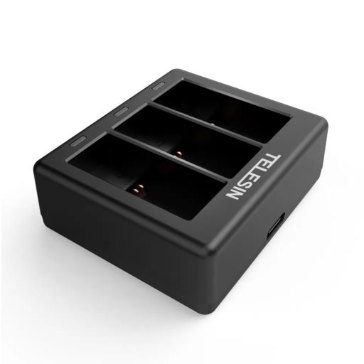 Telesin háromcsatornás töltő GoPro Hero 12 / Hero 11 / Hero 10 / Hero 9 kamerákhoz