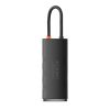 Baseus Lite Series 5 az 1-ben Hub, 3x USB 3.0+USB-C+HDMI (fekete)