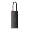 Baseus Lite Series 6 az 1-ben hub, USB-C - 2x USB 3.0 + USB-C PD + HDMI + SD/TF (fekete)