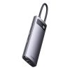 Baseus Metal Gleam Series 7 az 1-ben hub, USB-C - 3x USB 3.0 + HDMI + USB-C PD + VGA + Ethernet RJ45