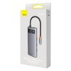 Baseus Metal Gleam Series 4 az 1-ben hub, USB-C - 4x USB 3.0