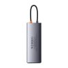 Baseus Metal Gleam Series 9 az 1-ben hub, USB-C - 2x USB 3.0 + 2x HDMI + USB 2.0 + USB-C PD + Ethernet RJ45 + microSD/SD