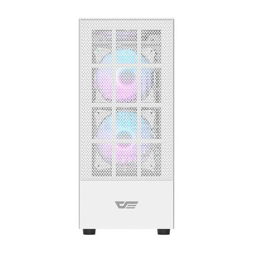 Darkflash A290 számítógépház + 3 RGB ventilátor (fehér)