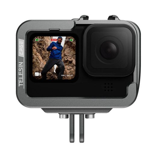 Telesin alumínium biztonsági tok GoPro Hero 12 / 11 / 10 / 9 kamerához függőleges fogantyúval