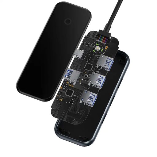 Baseus 4 az 1-ben HUB adapter USB-C - 4xUSB 3.0 (sötétszürke)