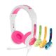 Wired headphones for kids BuddyPhones School+ (pink)