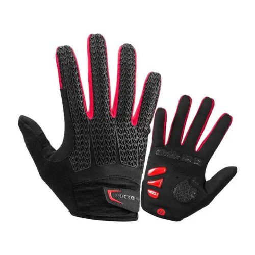 Bicycle full finger gloves Rockbros size: L S169-1BR (red-black)