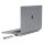 USB-C docking station / Hub for MacBook Pro 16" INVZI MagHub 12in2 with SSD tray (gray)