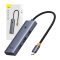 Baseus UltraJoy USB-C  4 az 1-ben USB 3.0 (szürke)