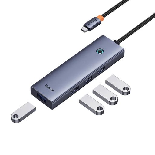 Baseus UltraJoy USB-C  4 az 1-ben USB 3.0 (szürke)