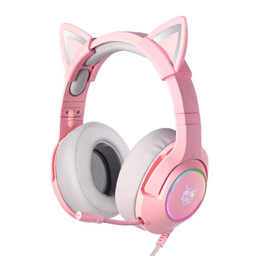 Gaming headphones ONIKUMA K9 Pink RGB