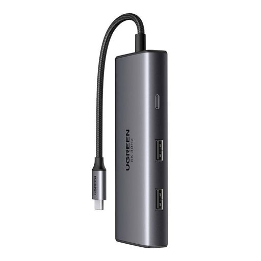 UGREEN CM498 6 az 1-ben adapter USB-C - 2x USB-A 3.0, USB-C 3.0, 2xHDMI, PD