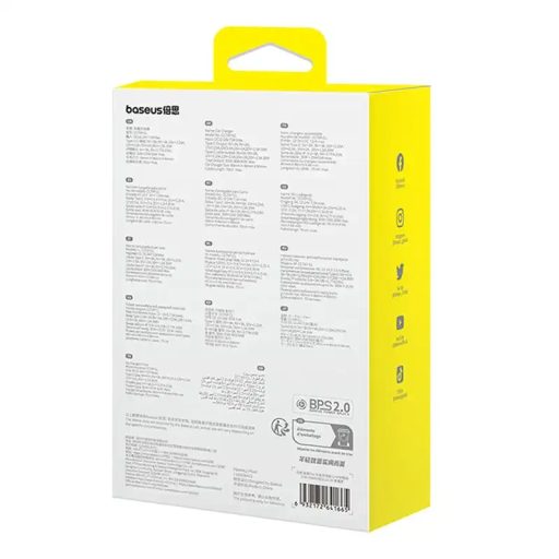 Baseus Enjoyment Pro autós töltő USB-C - Lightning kábellel, 55W (fekete)