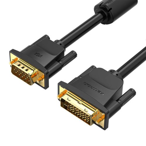 DVI (24+5) to VGA Cable Vention EACBJ 5m, 1080P 60Hz (black)