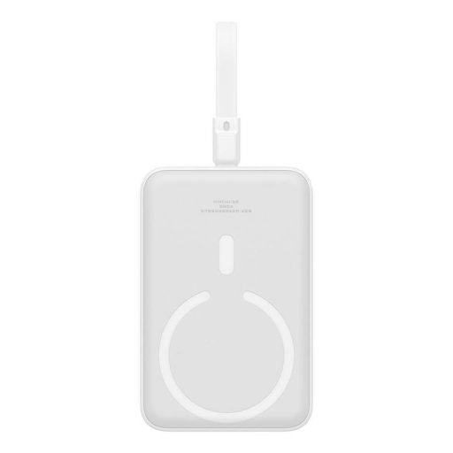 Baseus Magnetic Mini Powerbank, 10000mAh, Lightning, 20W, MagSafe (fehér)