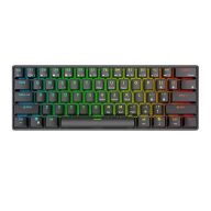   Royal Kludge RK61 RGB mechanikus billentyűzet, barna kapcsoló (fekete) (QWERTY)