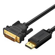   UGREEN DP103 DisplayPort-DVI kábel, FullHD, egyirányú, 1,5m (fekete)