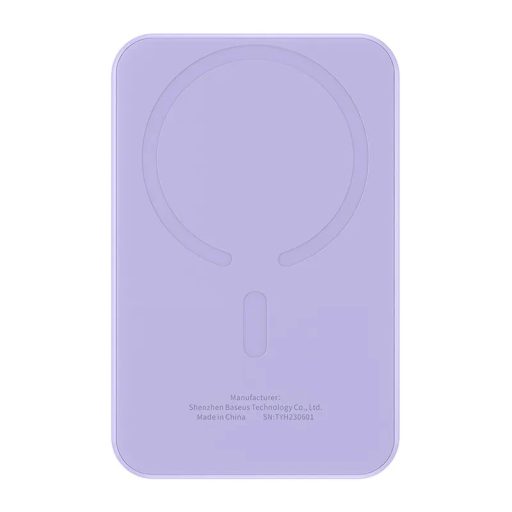 Baseus Mágneses Mini Powerbank, 5000mAh, 20W (lila)