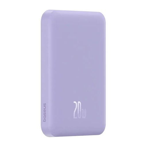 Baseus Mágneses Mini Powerbank, 5000mAh, 20W (lila)
