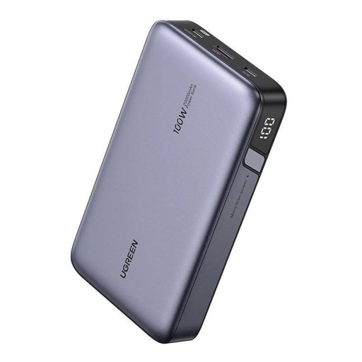 UGREEN PB720 powerbank 20000mAh, USB + 2x USB-C, 100W PD (szürke)