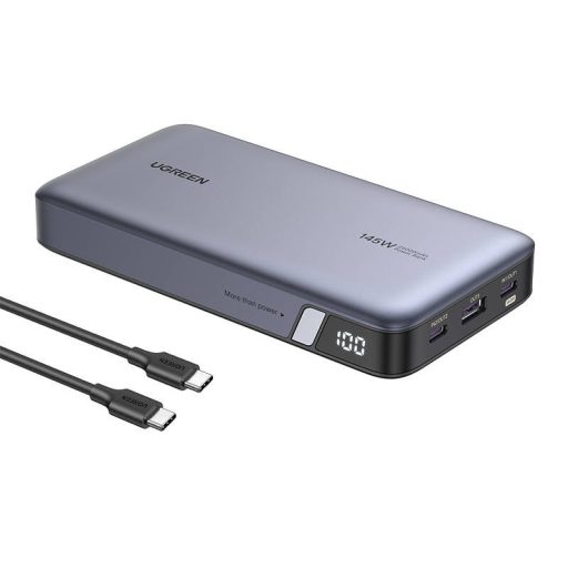 UGREEN PB205 powerbank 25000mAh, USB + 2x USB-C, 145W PD (szürke)