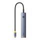 Hub 7w1 Baseus UltraJoy USB-C to HDMI +2xUSB3.0+PD+SD/TF+3.5mm (gray)