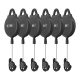 VR Cable Pulley System-6 pcs Kiwi Design V2-6 for Meta Quest 2 Black