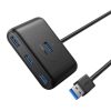 Hub Ugreen CR113 USB to 4x USB 3.0 5Gbps, 1m (black)