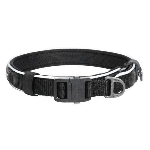 Reflective collar Dogness size L (Black)