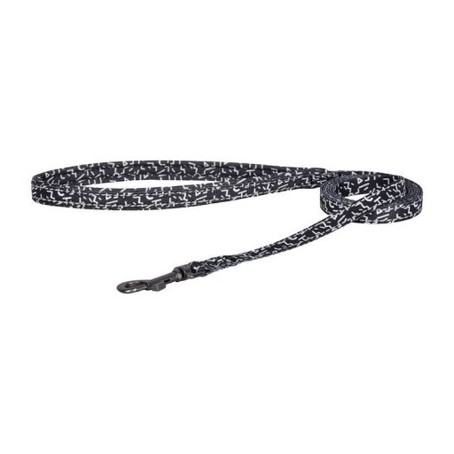 Dogness sétáló szett, póráz+hám kutyának (fekete-fehér)