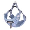 Dogness walking set leash 1,5m+harness for dog (light blue)