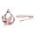 Dogness cat leash 1,5m+harness walking set (pink)