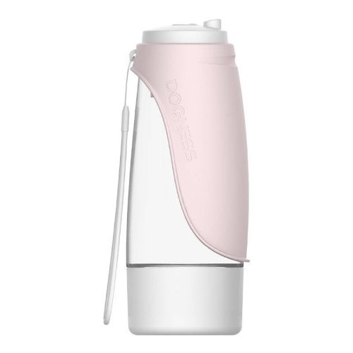 Dogness D10 438ml Travel Bottle + 2-in-1 Pet conteiner (light pink)