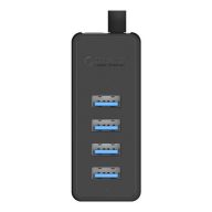 Orico W5P-100 USB 4x USB 3.0 hub adapter (fekete)