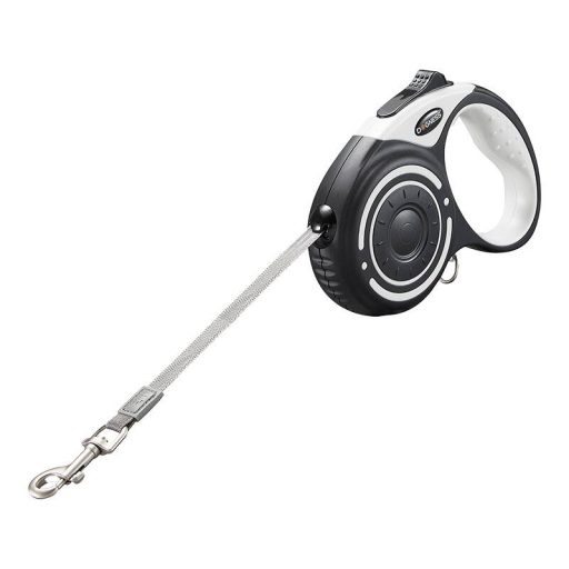 Dogness automata póráz zseblámpával és tartóval (szürke)